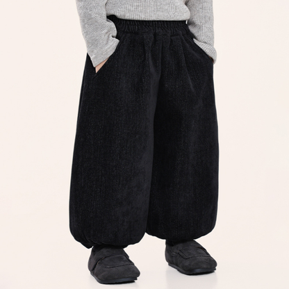 デニム風裏ボアパンツ