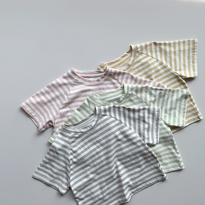 マカロンカラーボーダーTシャツ