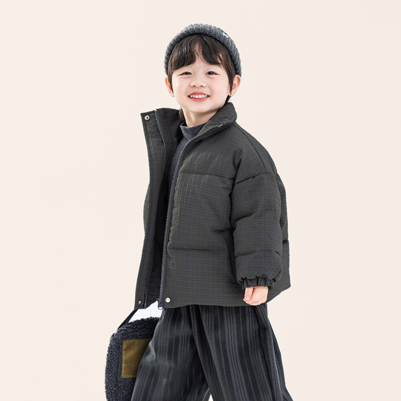 テクスチャード中綿ジャケット