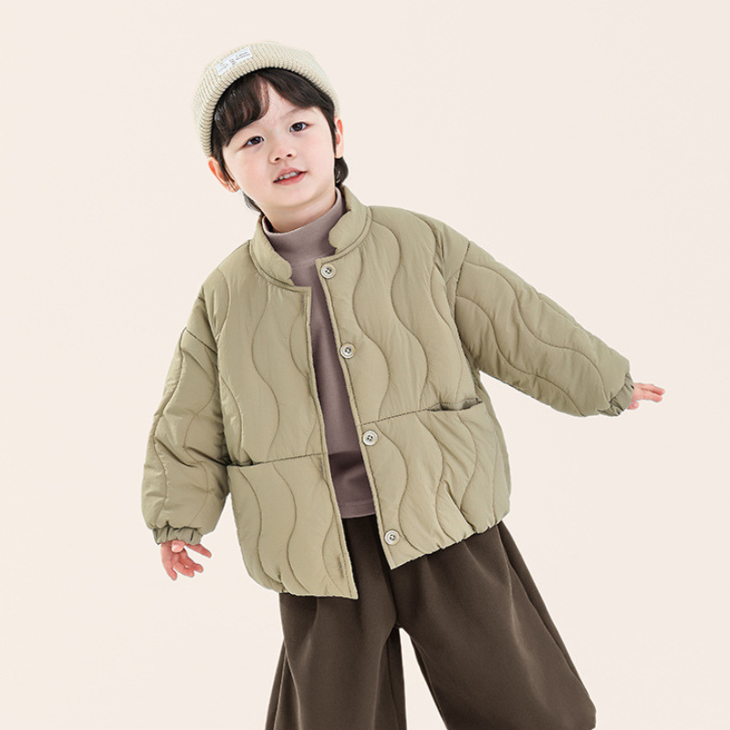 ウェーブキルト中綿ジャケット