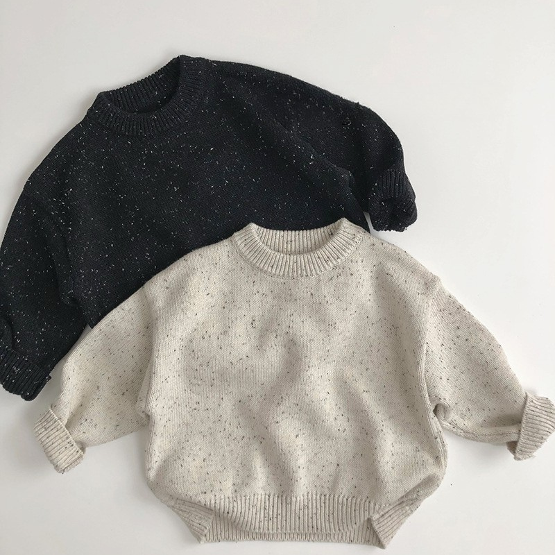 綿100%ランダム彩りニット