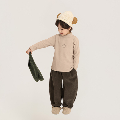 裏ボアコーデュロイワイドパンツ