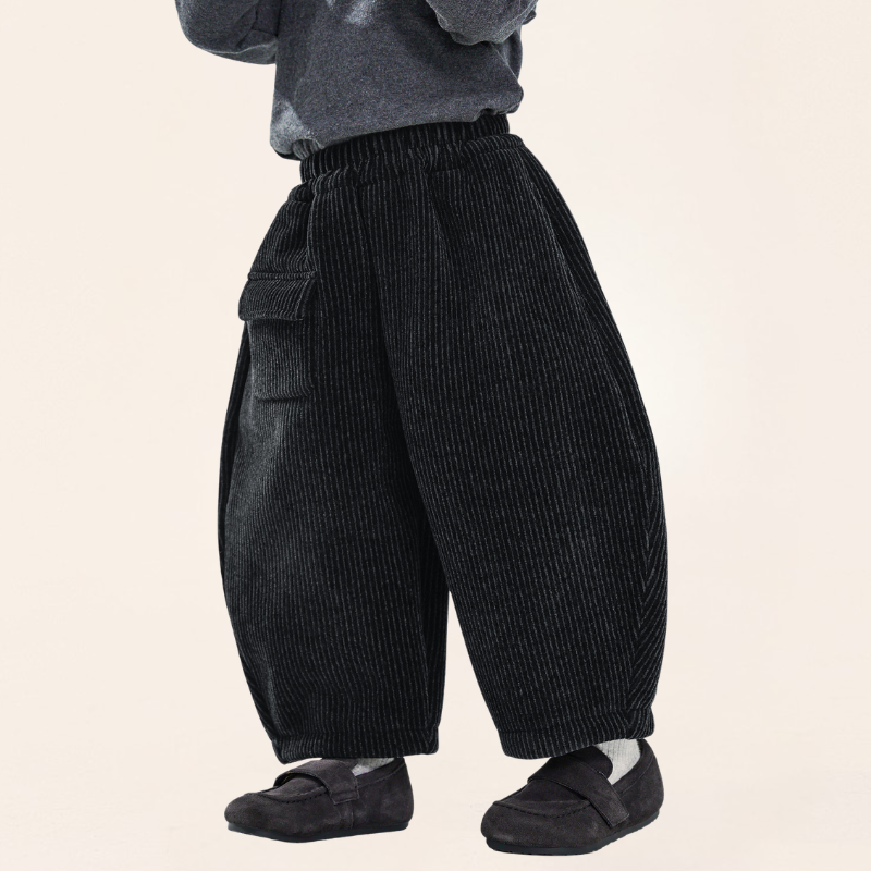 裏ボアシェニール織りパンツ