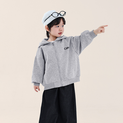 小文字ロゴジップアップパーカー