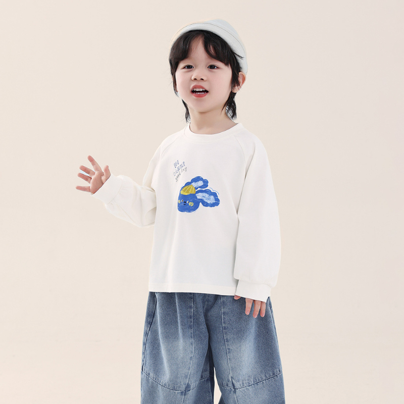 うさぎ純綿長Tシャツ