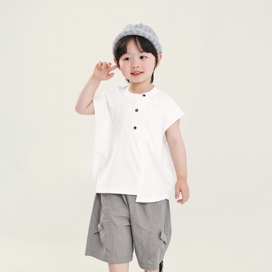 Sライン前立てアシンメトリータンクトップ