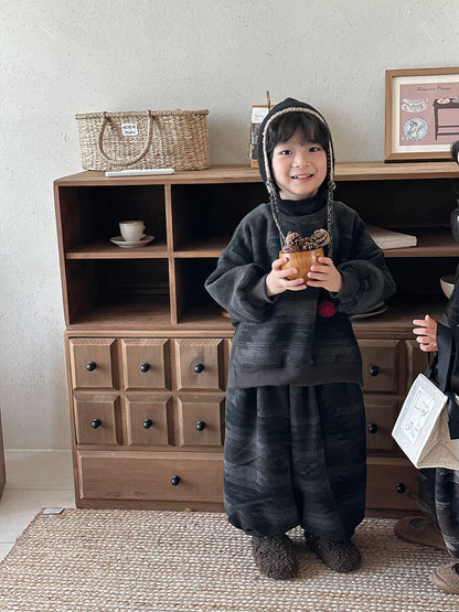 Fleece-lined high-neck set