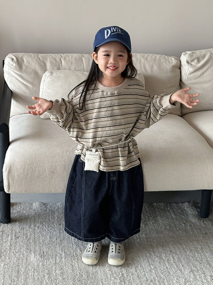 カラフルボーダー長袖Tシャツ