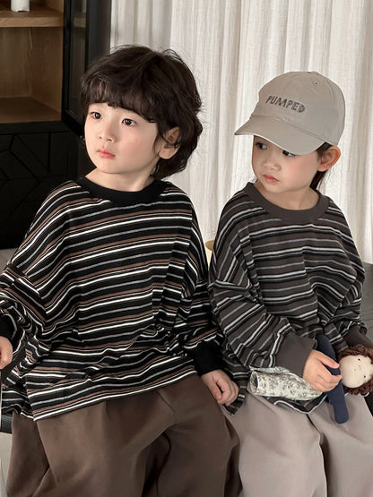 カラフルボーダー長袖Tシャツ