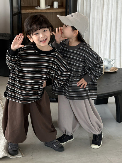 カラフルボーダー長袖Tシャツ
