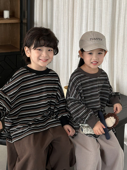 カラフルボーダー長袖Tシャツ